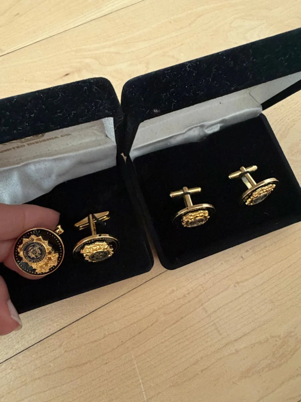 🗽 2 NIB Police Department City of New York Cufflinks Sets